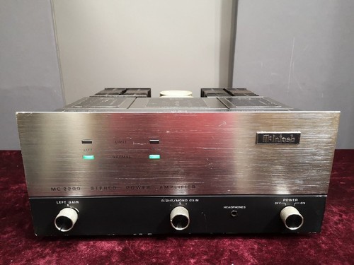 McIntosh MC2200 Stereo Power Amplifier 200W x2 Serviced Tested Working Vintage