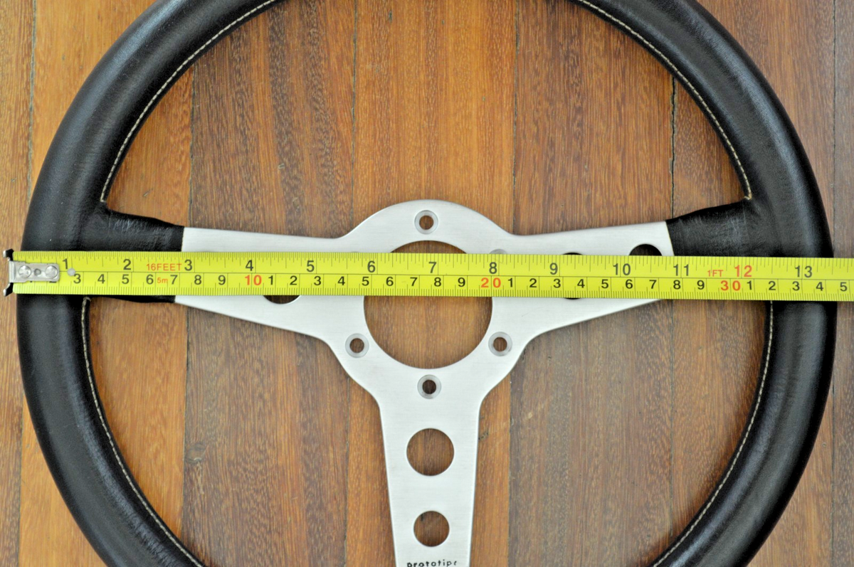 Vintage 60's – 70's OG Early FLAT MOMO PROTOTIPO 350 MM Steering