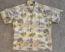 Vintage Pierre Cardin Men s Hawaiian Tropical Print Short Sleeve Button Down M