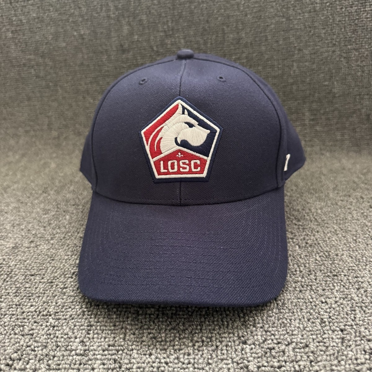 '47 Brand LOSC Lille Baseball Cap Strapback Navy OSFA Soccer Hat