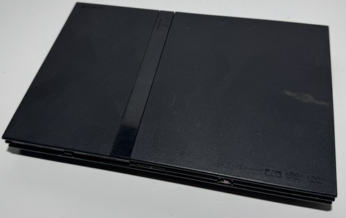 Playstation 2 PS2 Slim Negro Repuestos o Reparaciones (Unidad de Disco Defectuosa) Enciende.