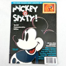 Mickey Is Sixty Magazine 1988 Commemorative Edition EX No Ml