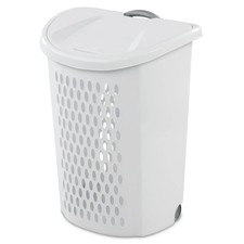 Sterilite Ultra™ Wheeled Hamper Plastic Adult, White