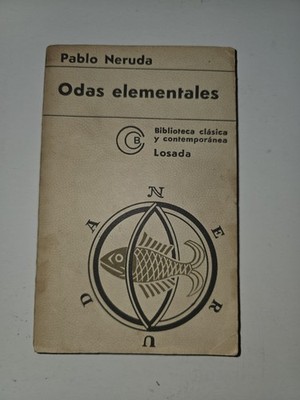Pablo Neruda Odas Elementales Vintage  Spanish Poetry Paperback Losada Argentina