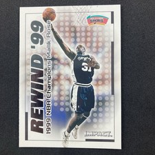 Malik Rose 1999-00 Skybox Impact Rewind '99 #6 NBA San Antonio Spurs