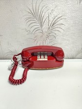 Vintage Princess Red Western Electric Bell System Phone 2702BMG Tested