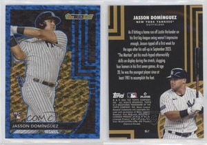 2024 Update Topps Black Gold Blue Jasson Dominguez DomÃnguez #BG-7 Rookie RC
