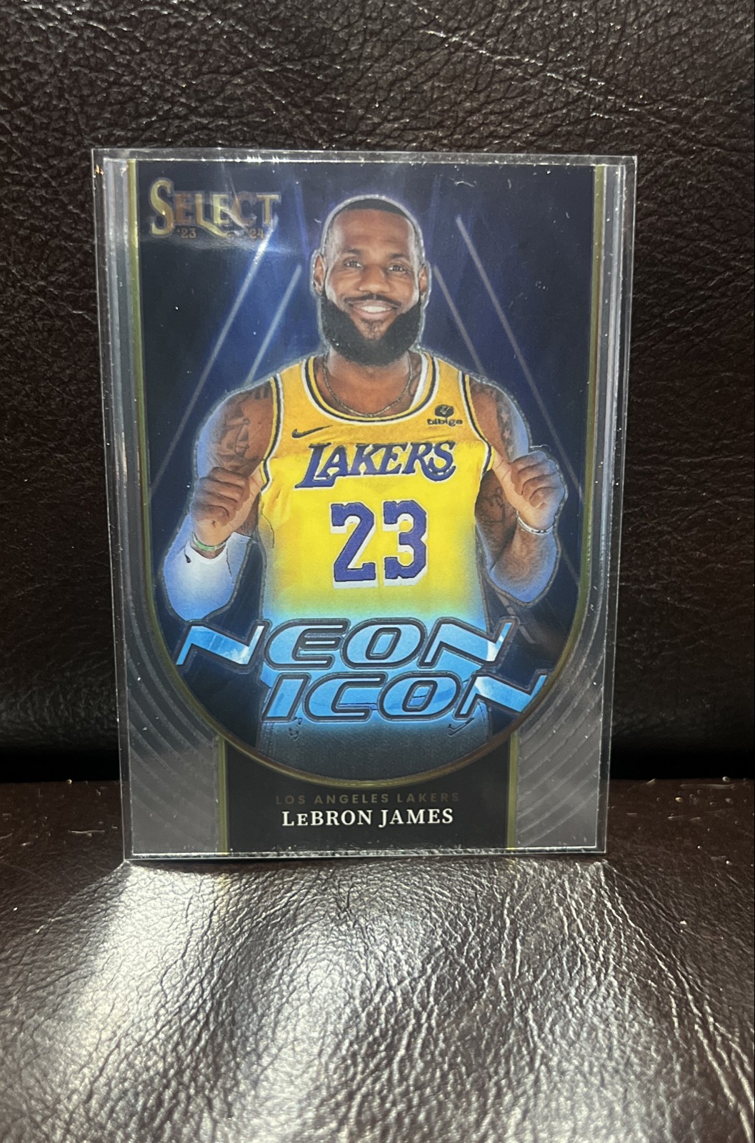 2023-24 Panini Select - Neon Icons LeBron James #12 Silver Prizm