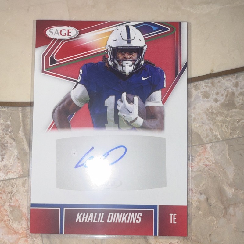 SAGE 2026 SAGE Autograph Khalil Dinkins A-KD Penn State Nittany Lions