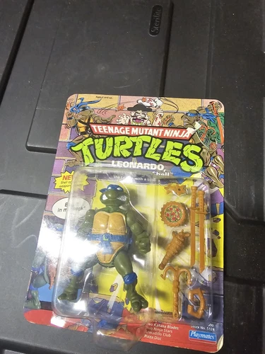 Rare Vintage 1991 TMNT Action Figure-Leonardo Storage Shell(Unopened, Unpunched)