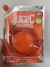 Image of (LLL) Juice USB Type C Charge & Sync Cable XXL, Coral, 3m, New