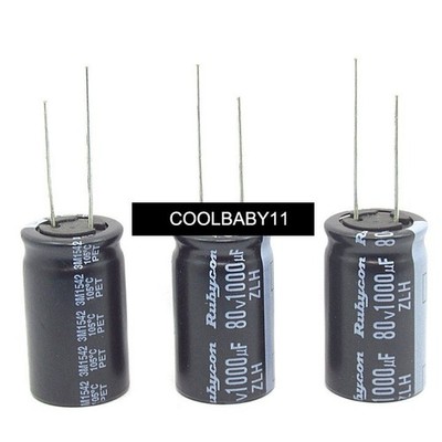 5pcs   ZLH 1000mfd 80V 1000UF 18*30mm electrolytic Capacitor caps 105  #ac
