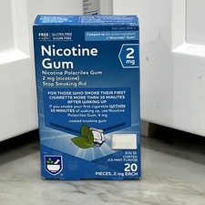 Rite Aid 2mg Ice Mint Flavor Coated Nicotine Gum 20ct /11/2025