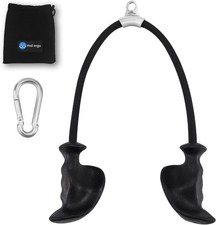 Tricep Rope with Ergonomic Handles, 36 Inch Pull Down 36 Inch, Black
