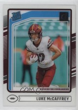 2024 Panini Clearly Donruss Rated Rookie Luke McCaffrey #80 6o3
