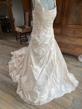 Gorgeous Ian Stuart Pale Pink Wedding Dress size18
