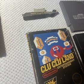 Clu Clu Land RARE BLACK BOX Nintendo NES 1985 Early Edition
