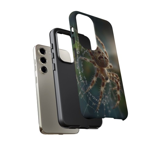 Brown Spider Wet Dew Web Phone Case for iPhone, Samsung Galaxy, Pixel - 第 194/241 張圖片