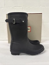 Hunter Original Short Rain Boot for Women, Size 8M - Black - NEW item:1881032