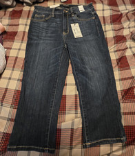 Judy Blue Women  s Straight Jeans Mid Rise Dark Wash Blue Denim Size 7/28