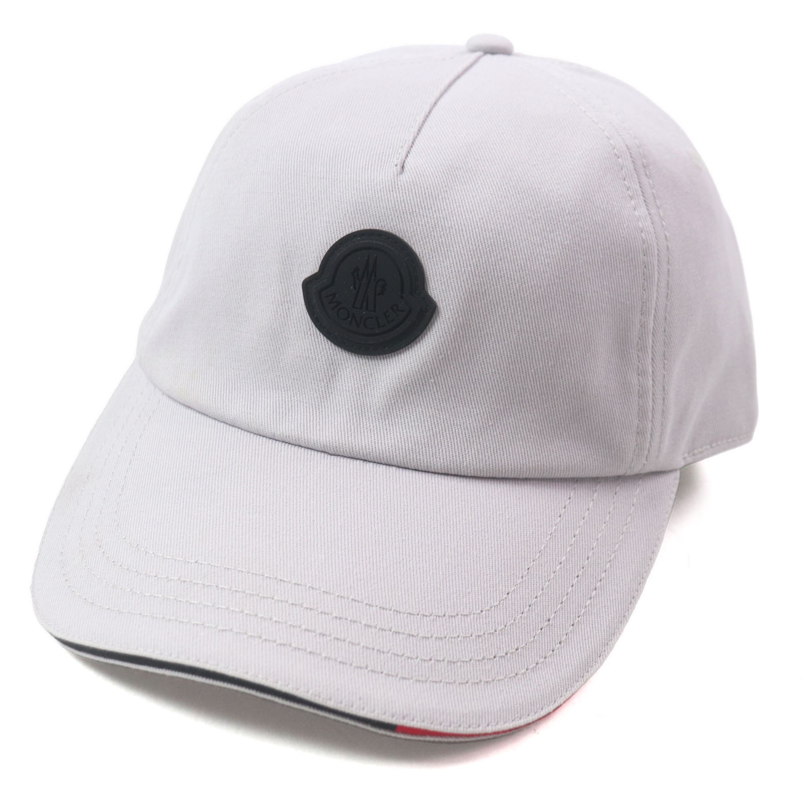 MONCLER cap Baseball cap with rubber patch Light … - image 1
