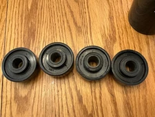 LETTERPRESS PRINTING ROLLER TRUCKS (4) C AND P 10X15? USED SEE NOTES