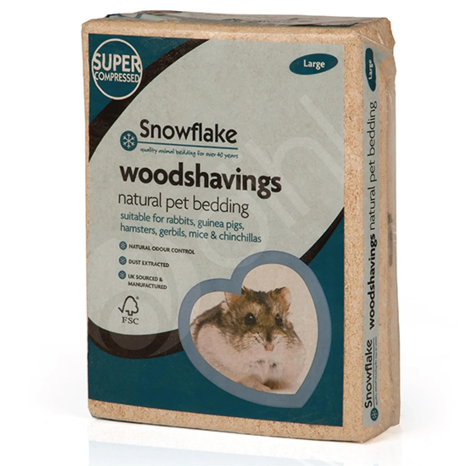 Snowflake Pet Woodshavings  Large L Bedding for Hamsters Mice Gerbils 3.5KG
