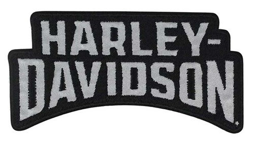 Harley-Davidson 4 inch Reflective Embroidered Stacked H-D Emblem Sew-On Patch - 第 1/2 張圖片