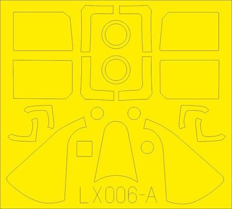 Eduard 1/24 scale Mask F6F-5 TFace for Airfix - LX006 - Picture 1 of 2