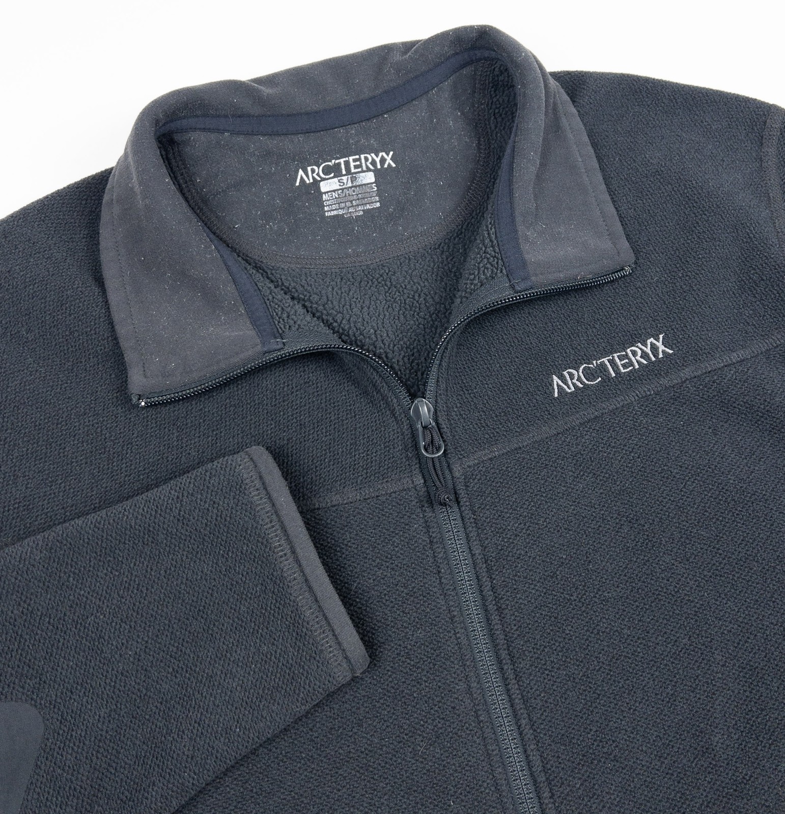 ARC'TERYX Arx'teryx Apache Cardigan Giacca Uomo Piccolo Full Zip Grigio Pile Polartec