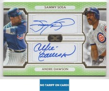 2024 TOPPS DEFINITIVE DUAL AUTO SAMMY SOSA ANDRE DAWSON Auto