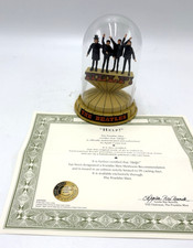 The Beatles Franklin Mint Glass Dome Music Box - HELP! 1996 Apple Corps