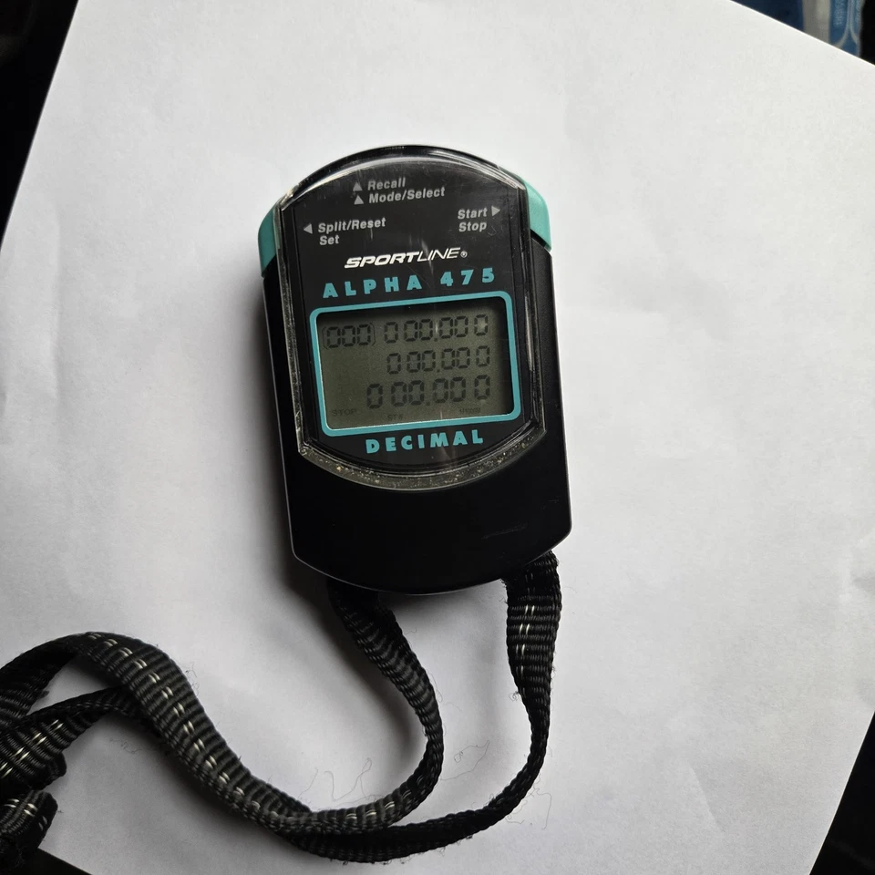 Alpha 475 / 100 Memory Stopwatch Sportline Version Works Perfect!!!!! - Image 4 of 4