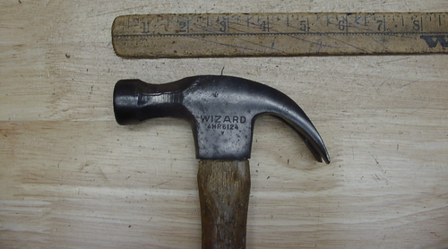 Martello artiglio curvo vintage Wizard 4MR6124, 1 libbra. 6,8 once, Hndl originale, acciaio EXC - Foto 3 di 13