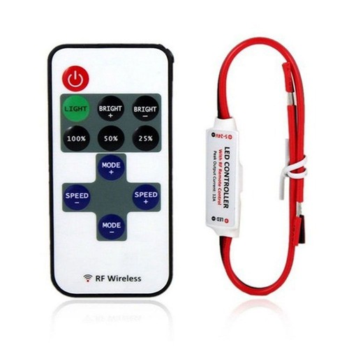 Mini Dimmer Controller Switch for LED Strip Light RF Wireless Remote Switch
