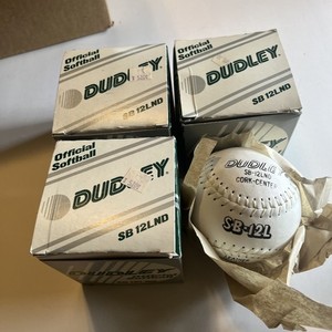 **LOT OF 4** Dudley SB 12LND Official Softballs White, Volume Discount Available