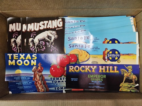 Wholesale Lot 1,000s Vtg Label Crate Tin Can Beer Cigar Junk Journal Scrapbook - Afbeelding 19 van 23