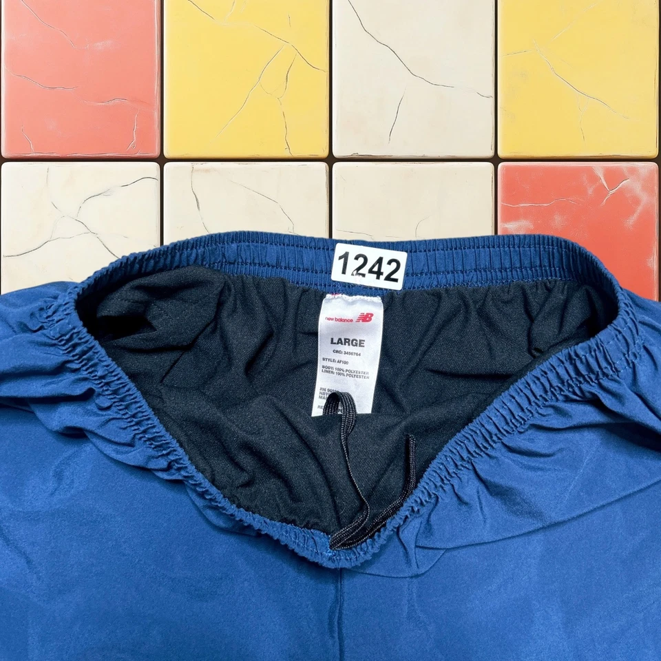 Pantalones Cortos New Balance Rendimiento para Correr Y2K Hombres L Azul 5" Entrepierna Gimnasio Atlético Foto 2 de 4