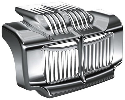 Kuryakyn Oil Cooler Cover - Chrome Motorcycle Street Bike 7784 kur7784