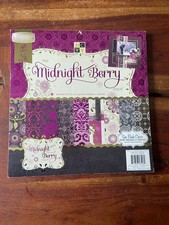 DCWV "Midnight Berry" 12 x 12 Scrapbook Paper Pad 38 of 48 Left Whimsigoth Vamp