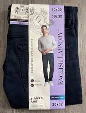 30 X 32 Men s English Laundry Blue 5 Pocket Straight Fit Stretch Pants NEW