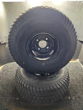 (QTY 2) Hoosier 20x8-8 4 Ply Tubeless Lawn & Garden Tire & Wheel Assembly P332