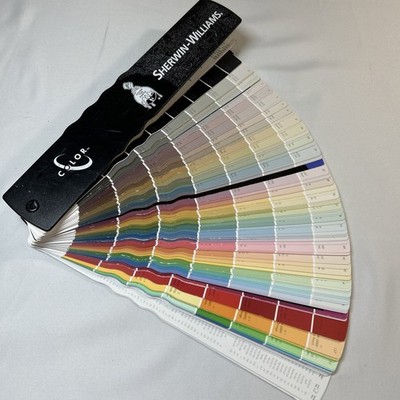 Sherwin Williams Color Snap Paint Swatches Sample Fan Deck Book Match Chips