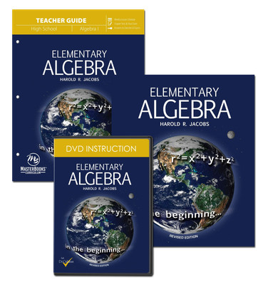 NEW Master Books Jacob's Algebra Curriculum Package DVD Text Teacher Edition