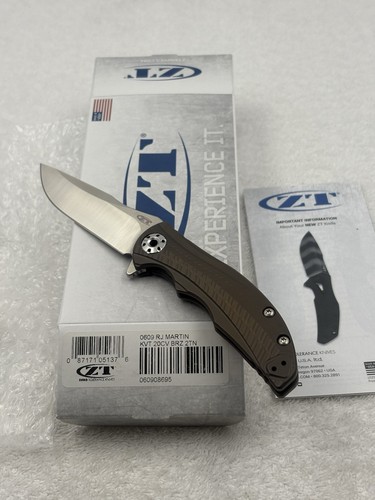 Zero Tolerance ZT0609 RJ Martin Designed Flipper Knife NIB Made USA Discontinued