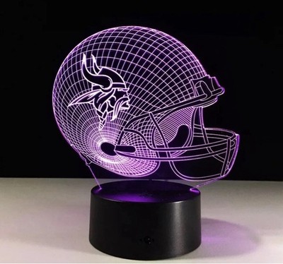 Minnesota Vikings LED Light Lamp Collectible Kirk Cousins Home Decor Gift NFL  