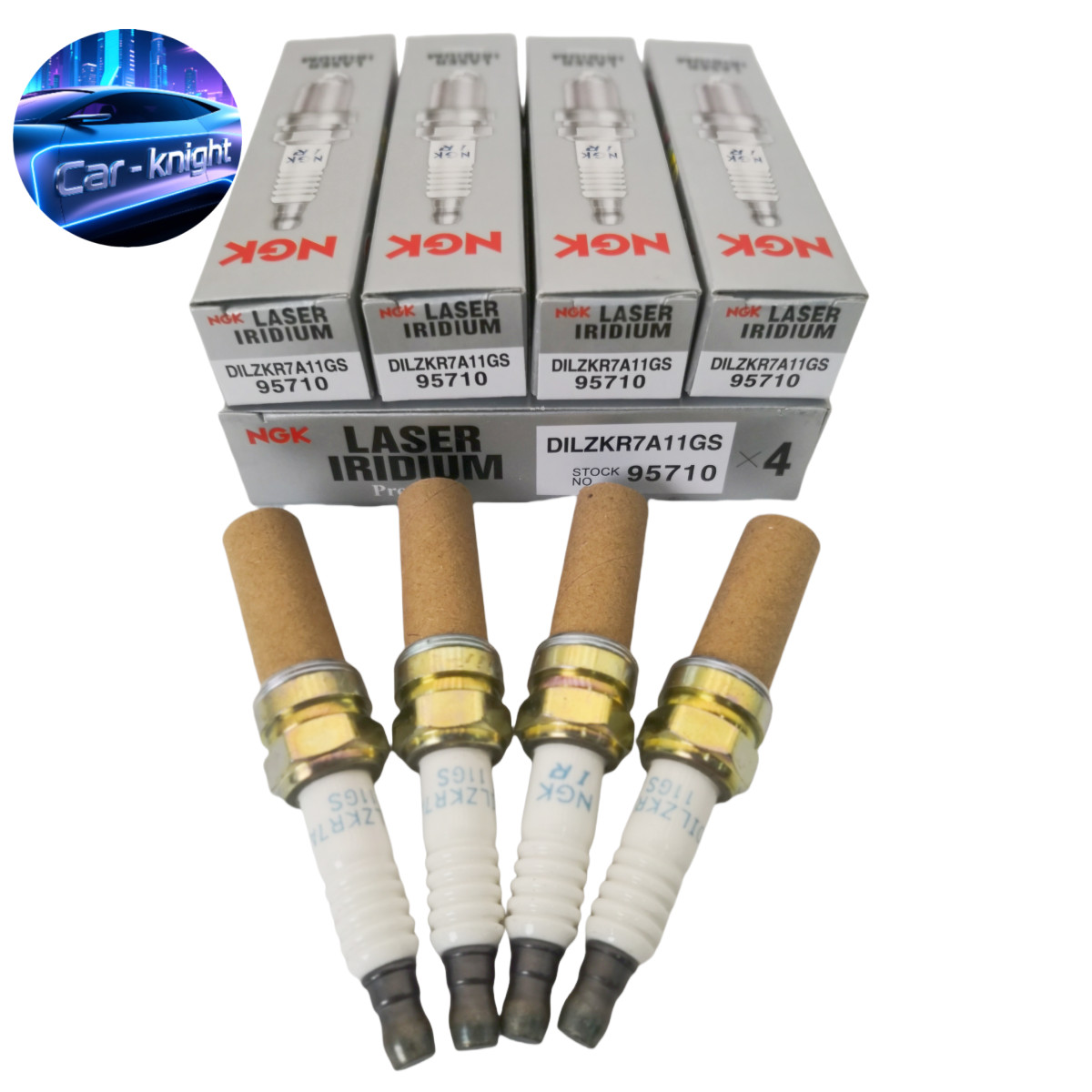 4PCS LASER IRIDIUM fit for NGK SPARK PLUGS  DILZKR7B11GS 95710 US NEW OEM