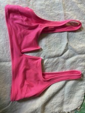 Aerie Hot Pink Scoop Bikini Top M