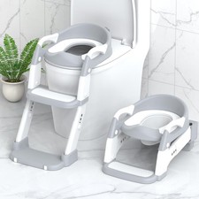 Potty Training Seat, Toddler Potty Training Toilet with Step Stool Ladder for...