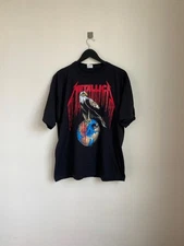 Metallica 1993 Black Tour T-Shirt Vintage - Eagle Pushead size XL